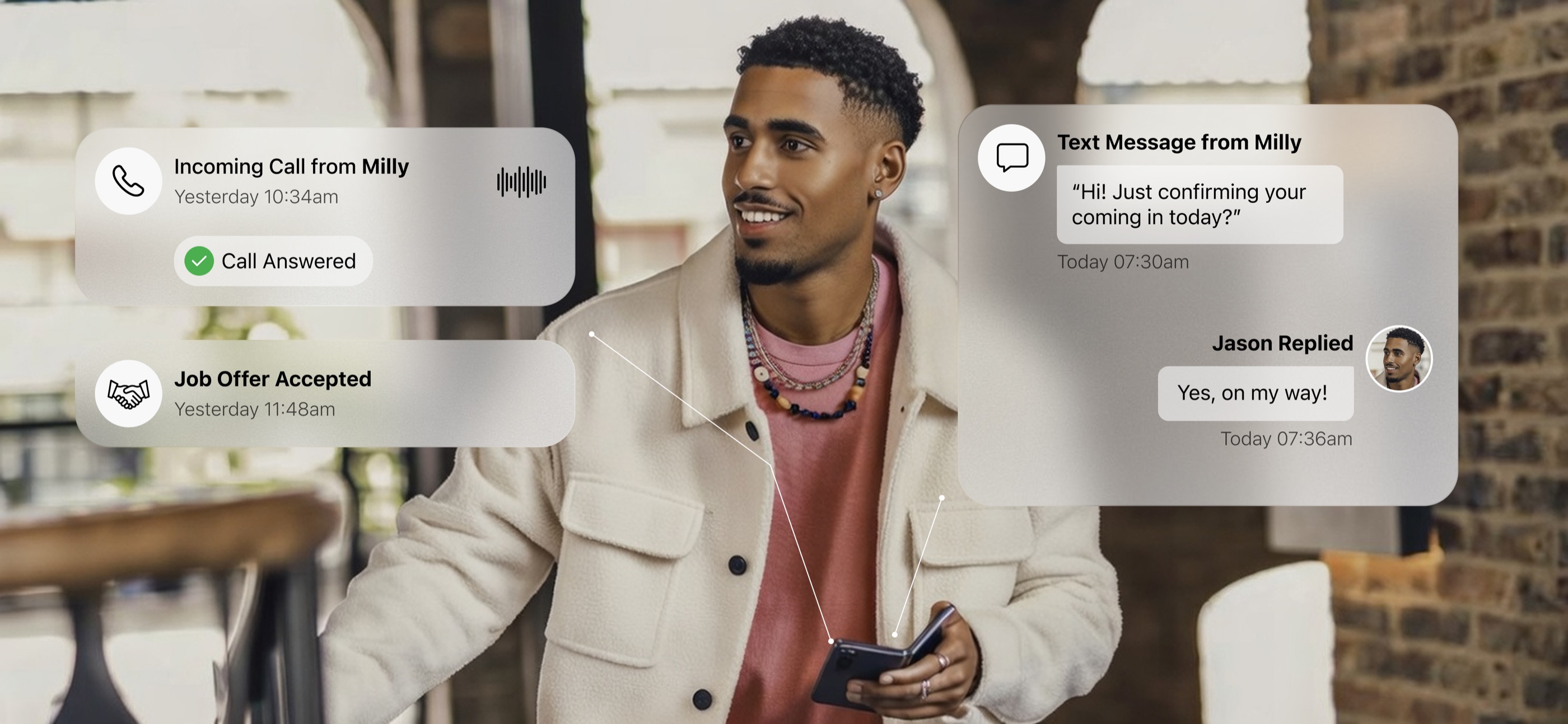 Milly AI-powered candidate outreach dashboard