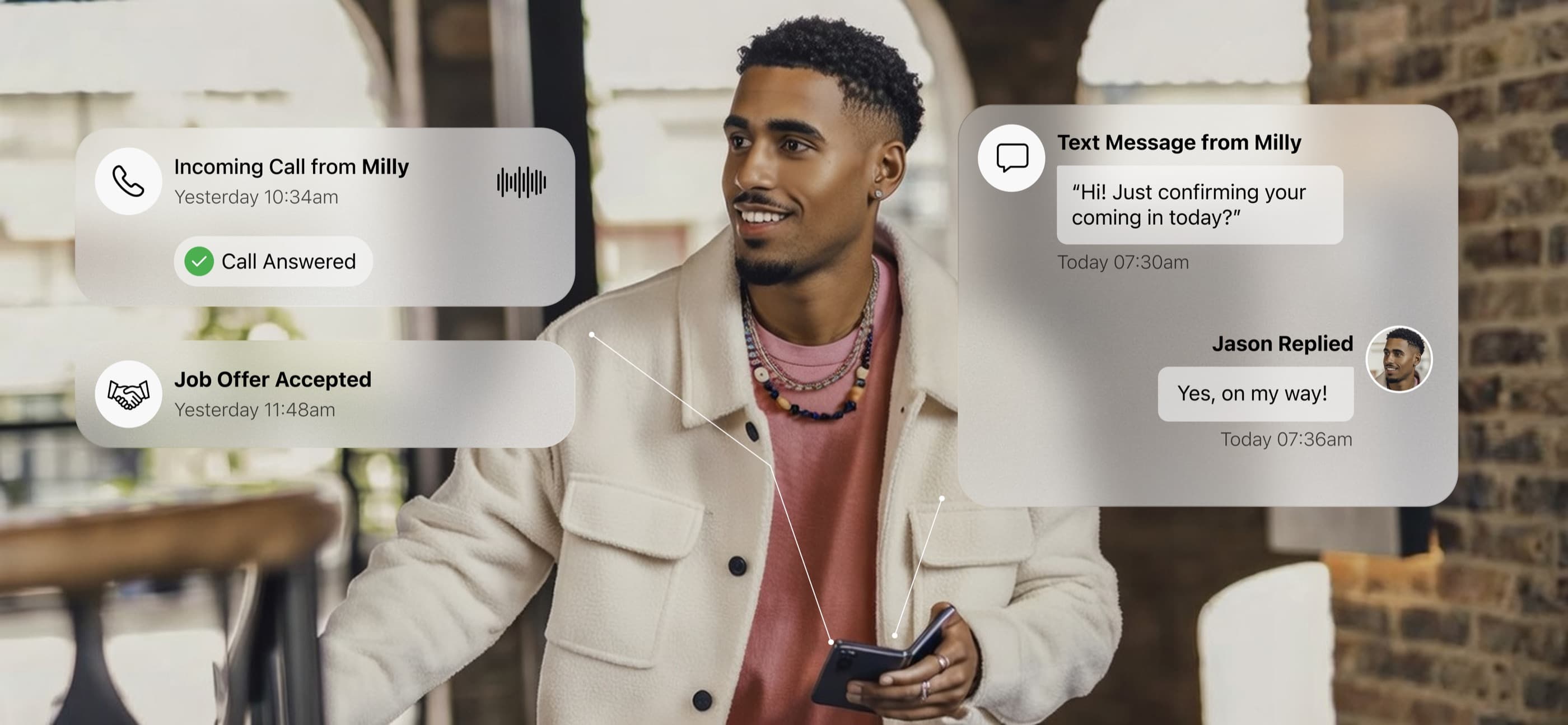 What happens after you call Milly. Your details are matched with available work